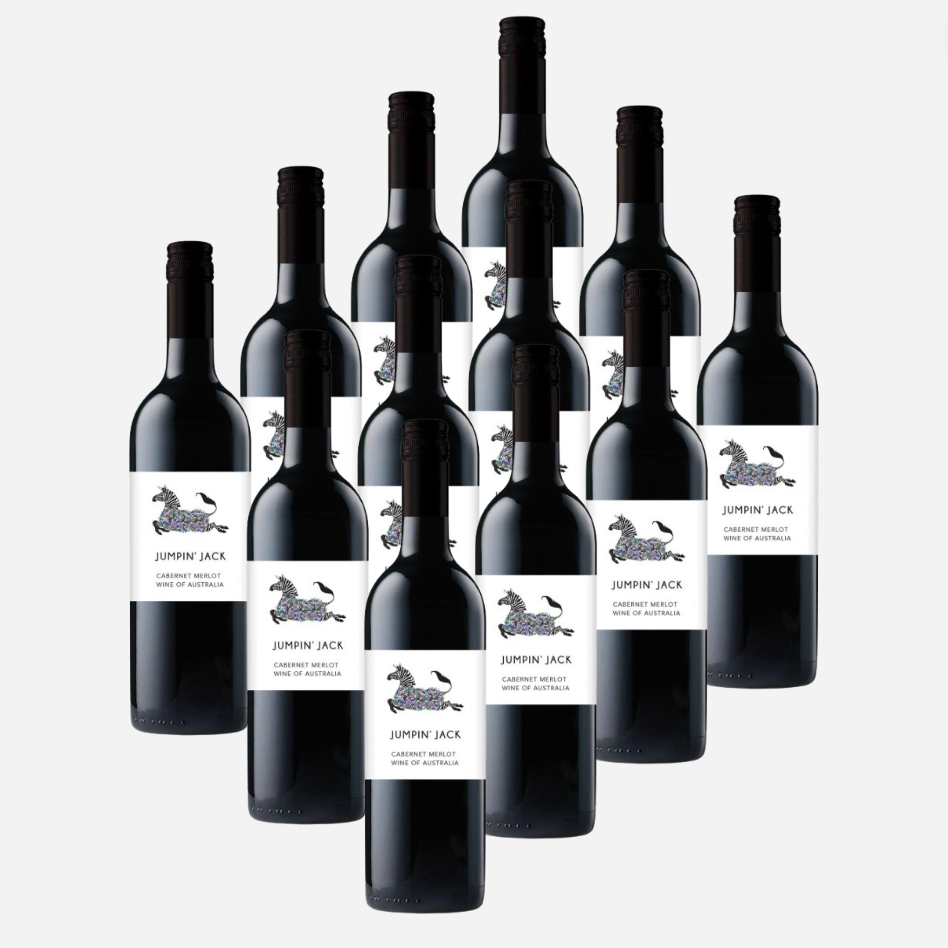 Jumpin Jack Cabernet Merlot 750mL x 12 ONLY $5 a Bottle