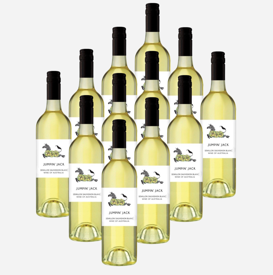 Jumpin Jack Semillon Sauvignon Blanc 750mL x 12 ONLY $5 a bottle