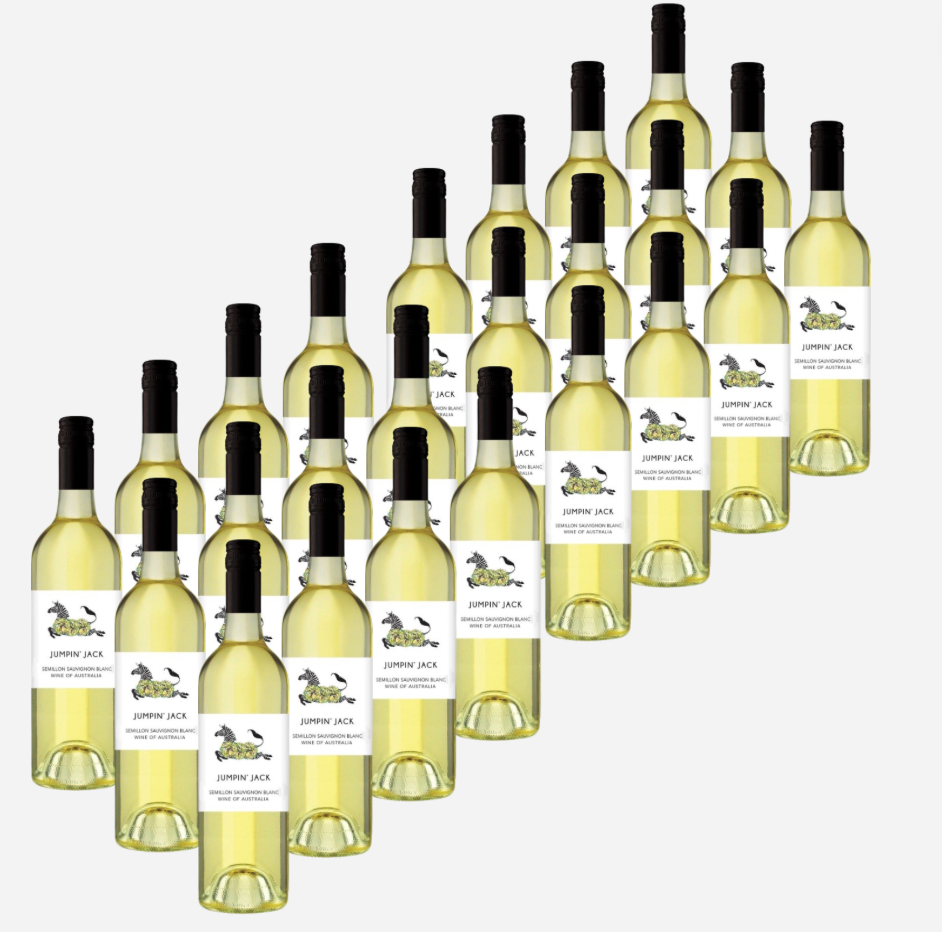 Jumpin Jack Semillon Sauvignon Blanc 750mL x 12 ONLY $5 a bottle