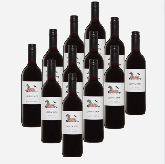 Jumpin Jack Shiraz 750mL x 12 ONLY $5 a bottle