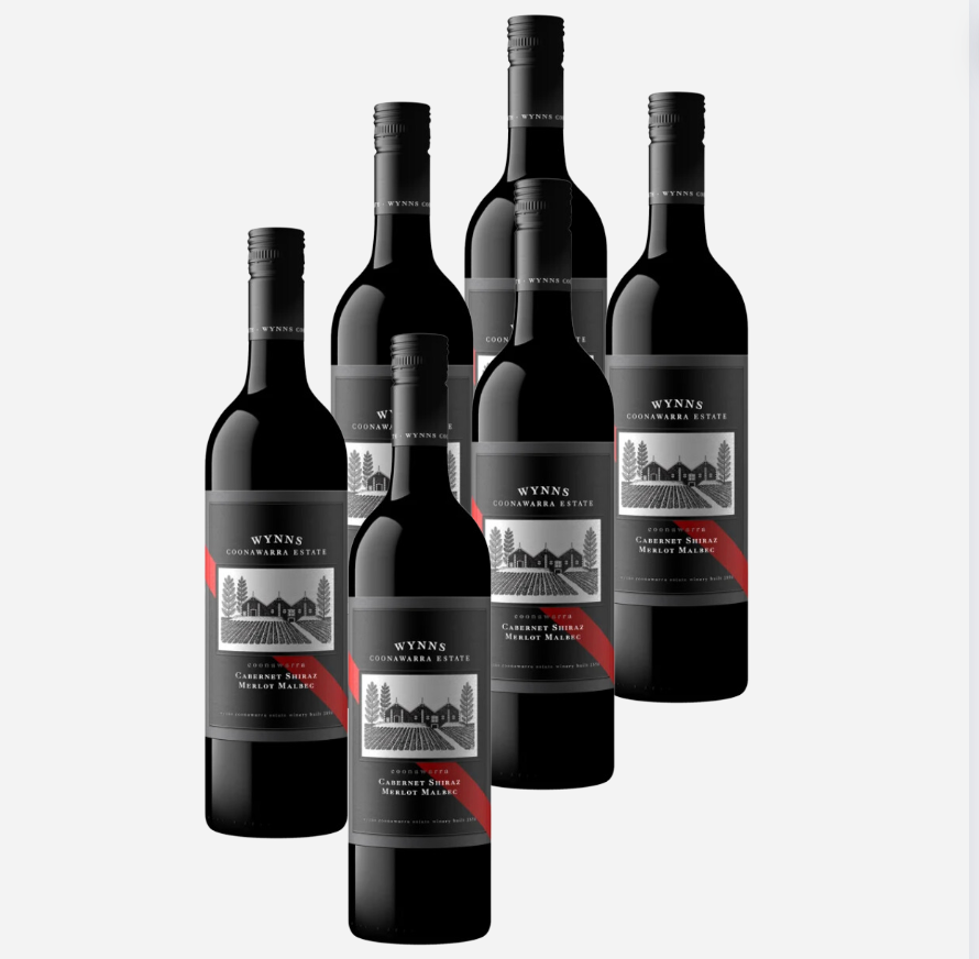 Wynns Coonawarra Estate Cabernet Shiraz Merlot 6 x 750ml